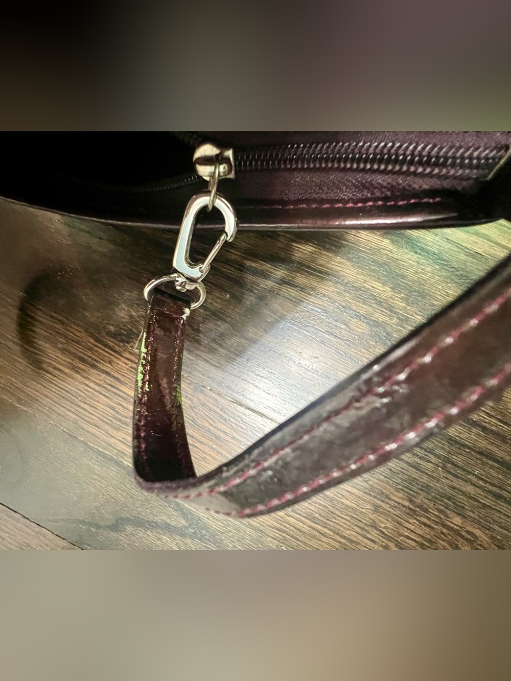 Longchamp Le Pliage Mini Coin Purse / Wristlet Pouch – Burgundy - Picture 3 of 4